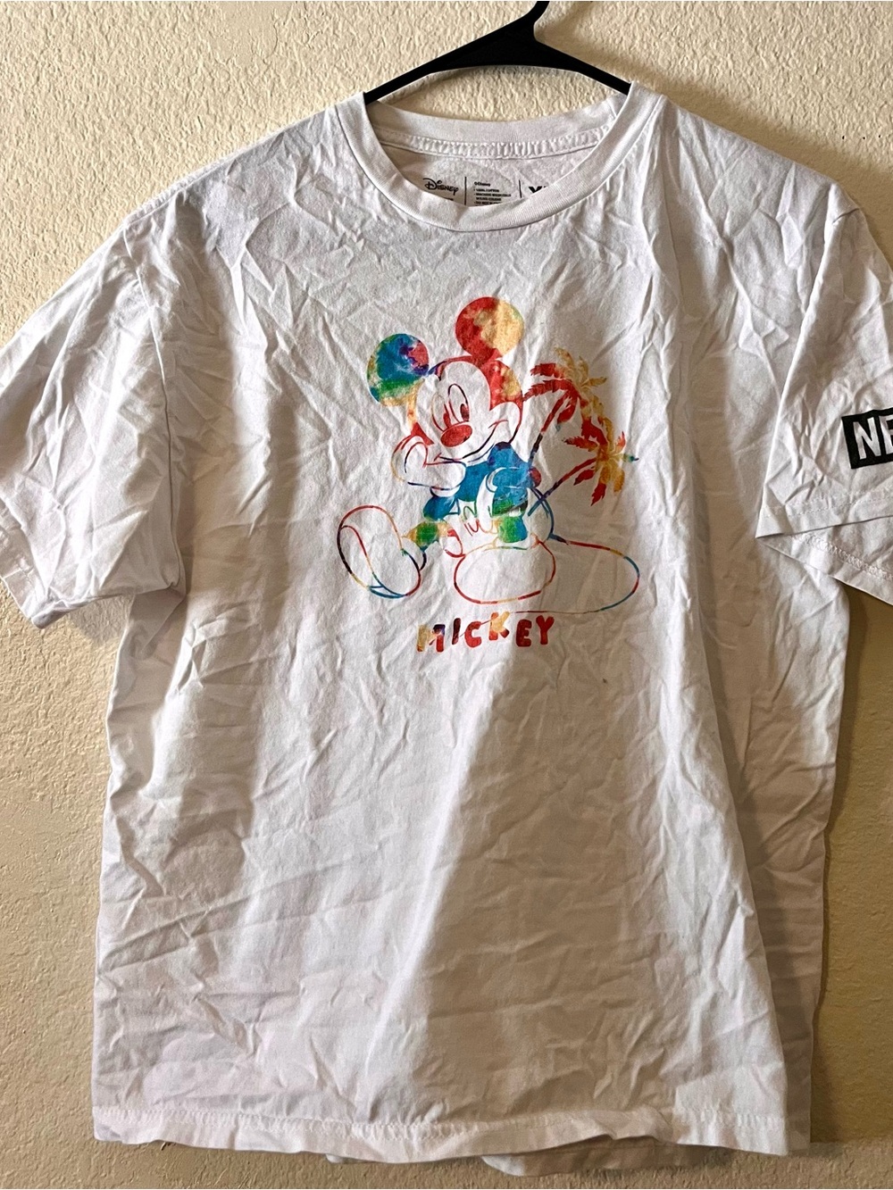Disney x Neff Tie dye Mickey Mouse shirt (XL)